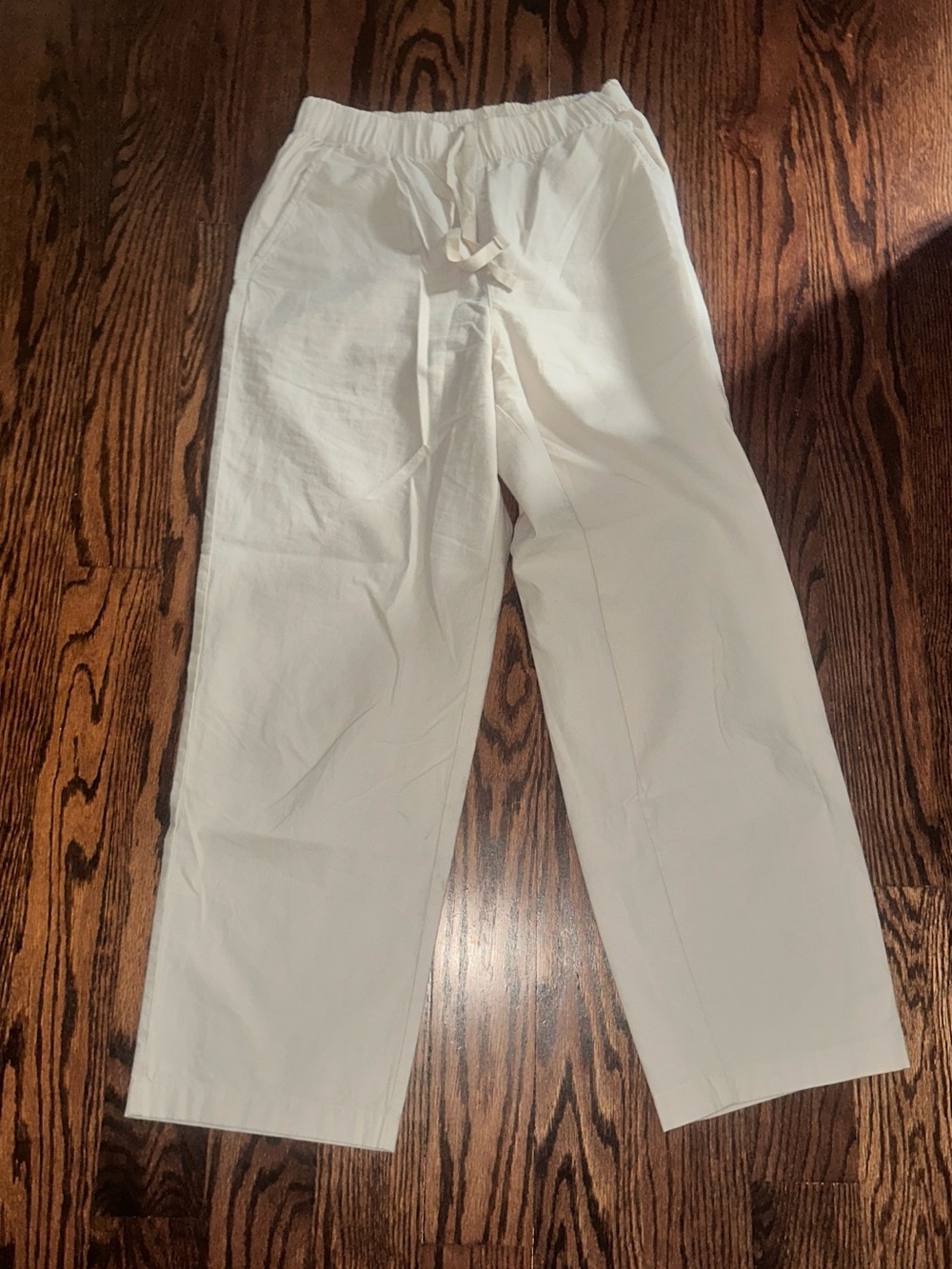 NEW Uniqlo women’s Off-White stone colour straight /wide leg